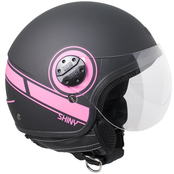 acquista Casque Jet pour Scooter Forme Visière CGM Shiny 109S Mat Fluo Fuchsia