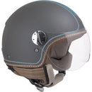 Casco Jet per Scooter Visiera Sagomata CGM Santa Monica 109V Titanium Opaco -1