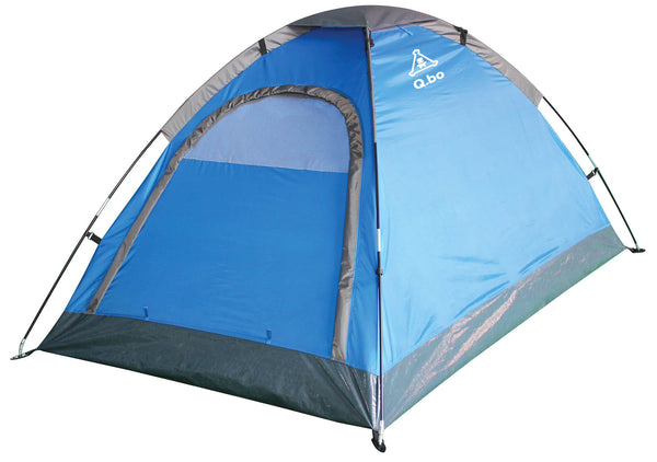 Tente de camping 4 personnes 2,1x2,4x1,2m en polyéthylène bleu sconto