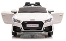 Macchina Elettrica per Bambini 12V Audi TT RS Roadster Bianca-2