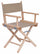 Chaise de réalisateur pliante 43x60xH88 cm en tissu corde de bois naturel