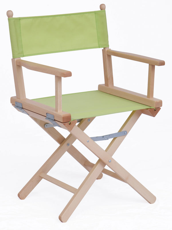 acquista Chaise de réalisateur pliante 43x60xH88 cm en bois naturel et tissu vert acide