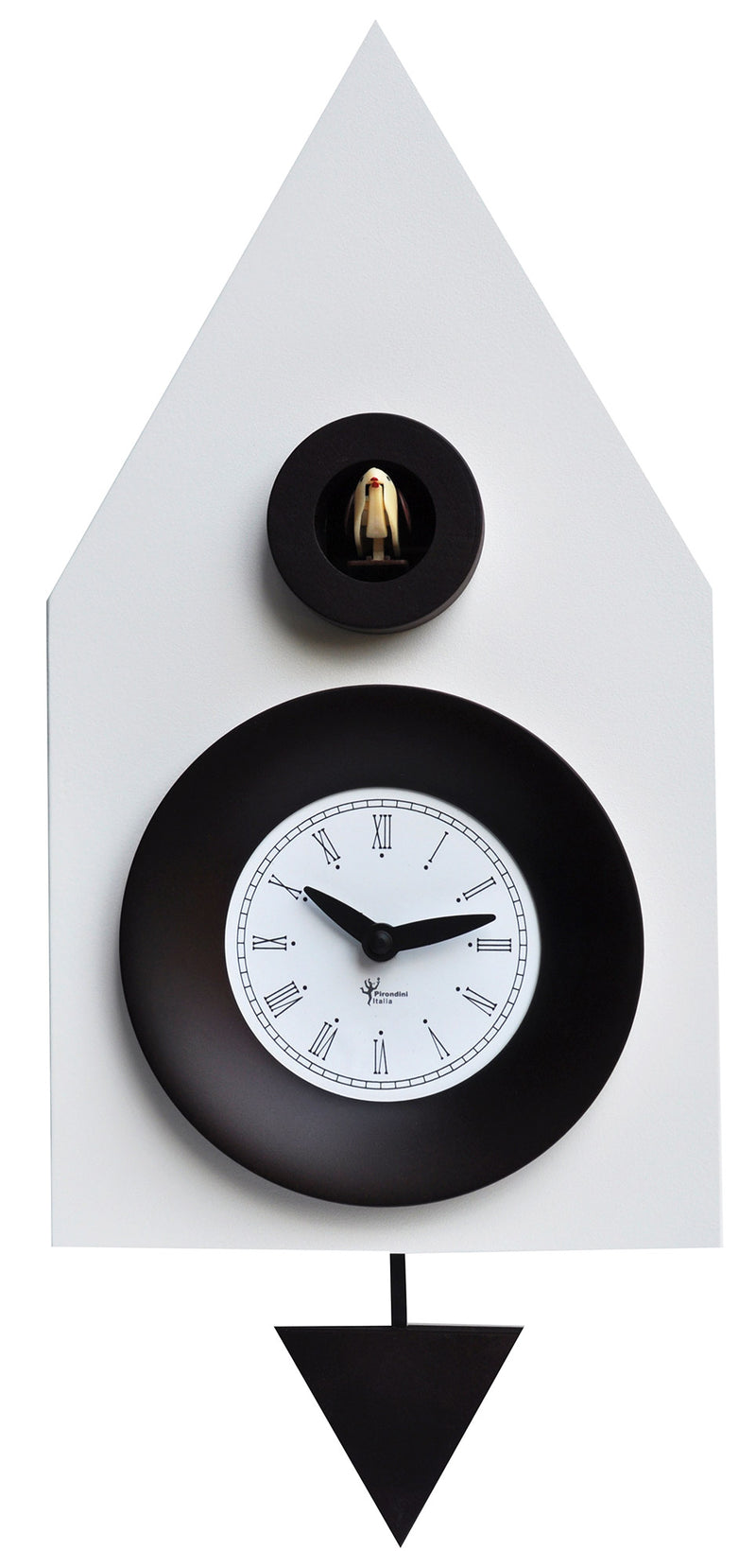 Orologio a Cucù da Parete 20x36x13cm Pirondini Italia Dark Bianco-1