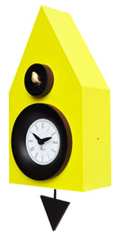 Orologio a Cucù da Parete 20x36x13cm Pirondini Italia Dark Giallo Zolfo-2