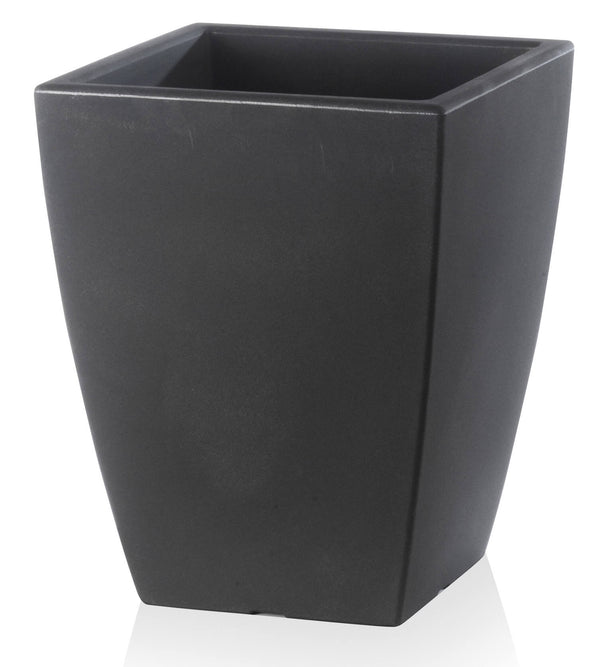 Vase Résine Tulli Quadro Veneto Essential Anthracite Différentes Tailles prezzo