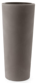 Vaso Ø30x68 cm in Polietilene Tulli Schio Cono Essential 70 Cappuccino-1