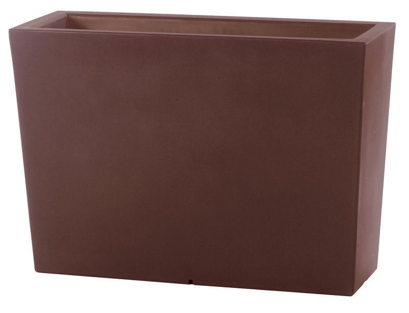 Vaso 100x36x70 cm in Polietilene Schio Cassa Alta 100 Bronzo-1