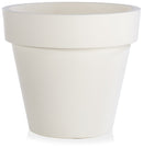 Vaso Ø30x27 cm in Polietilene Tulli Vaso Standard One Essential 30 Bianco-1