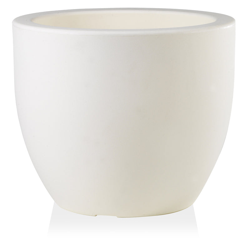 Vaso Ø32x27cm in Resina Tulli Tondo Veneto Essential SW 32 Bianco-2