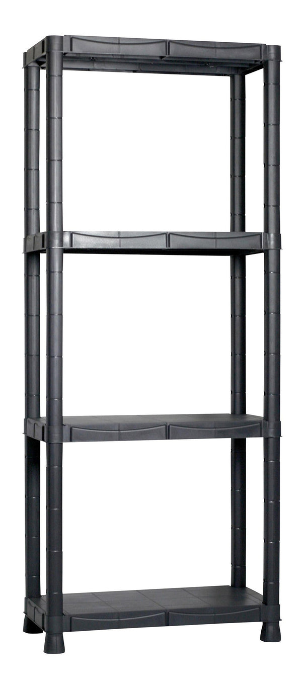 Étagère en résine antichoc 4 étagères 60x30x143 cm Bauer Noir acquista