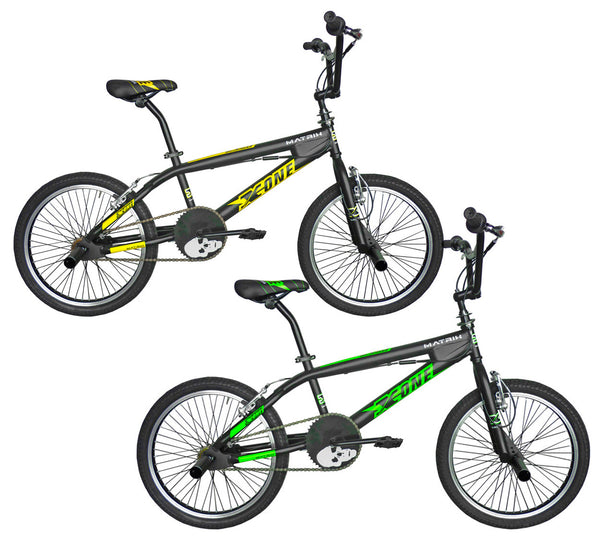 sconto Bicicletta BMX Freestyle 20” Free X-One Nero/Giallo o Nero/Verde