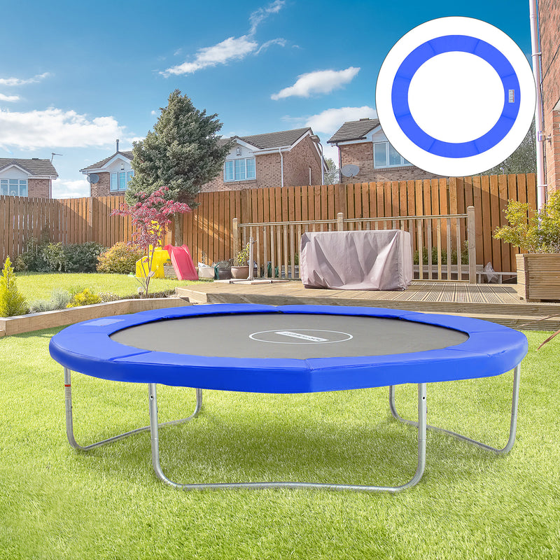 Copertura per Trampolino Elastico Giardino in PVC Blu Ø244 cm -2