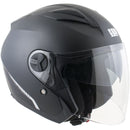 Casco Jet per Scooter Visiera Lunga CGM Daytona 130A Nero Opaco-1