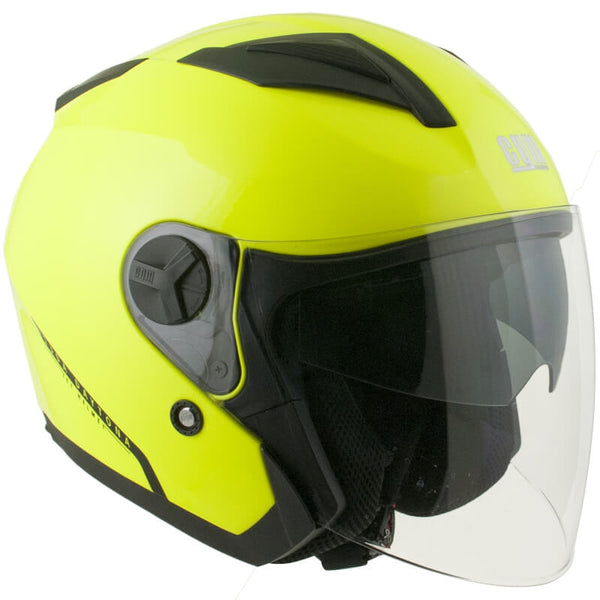 Casque Jet pour Scooter Visière Longue CGM Daytona 130A Jaune Fluo online