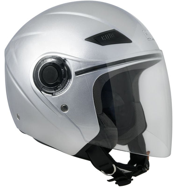 Casque Jet pour Scooter Visière Longue CGM Caribe 131A Argent sconto