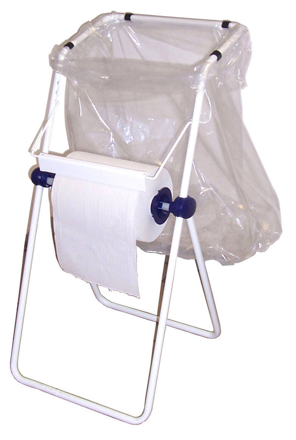 Porte-rouleau en acier avec support de sac Bauer blanc online