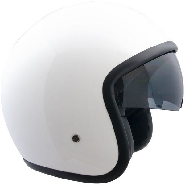 prezzo Casque Jet pour Scooter CGM Vintage 133A Masque Interne Blanc