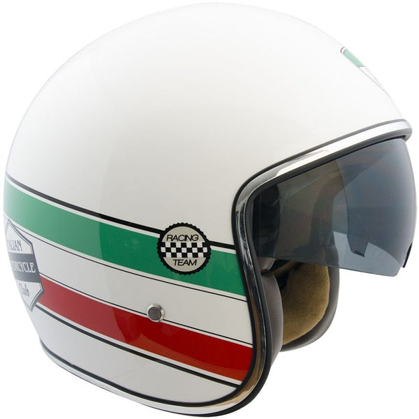 Casque Jet pour Scooter Masque Interne CGM Italia 133I Blanc sconto