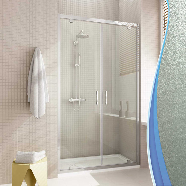 Porte de douche 2 portes battantes en cristal H198 Fosterberg Aalborg prezzo