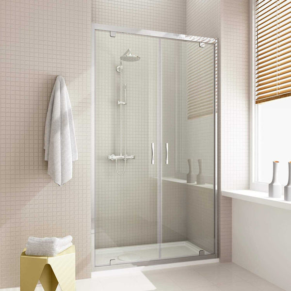 acquista Porte de Douche 2 Portes Battantes En Cristal Transparent 6mm H198 Fosterberg Aalborg Différentes Tailles