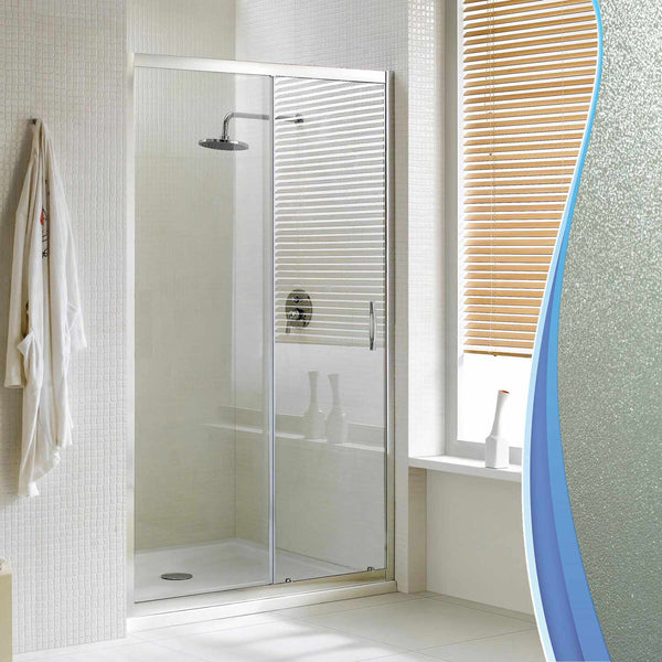 Porte de douche murale 1 porte coulissante en cristal opaque 6mm H198 Fosterberg Viborg Différentes tailles sconto