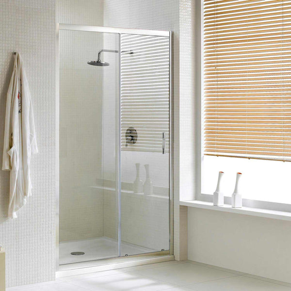 Porte de Douche 1 Porte Coulissante en Cristal Transparent 6mm H198 Fosterberg Viborg Différentes Tailles prezzo