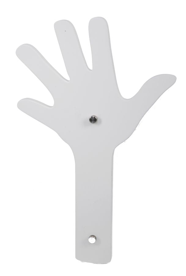 Appendi Abiti da Muro Finger Bianco 26x40 cm MDF Bianco-1