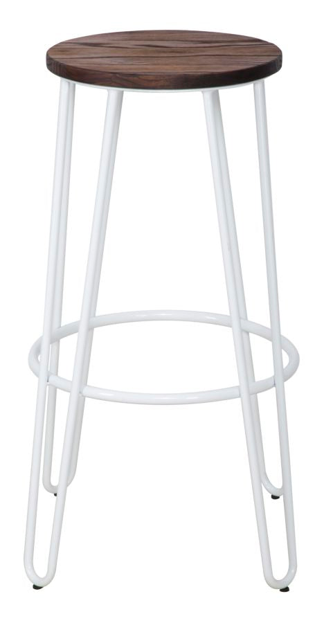 Set 2 Tabourets Ø39x76 cm Detroit en Bois et Fer Blanc online