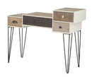 Console Raw 106x44x85 cm in Ferro e MDF Marrone e Nero-7