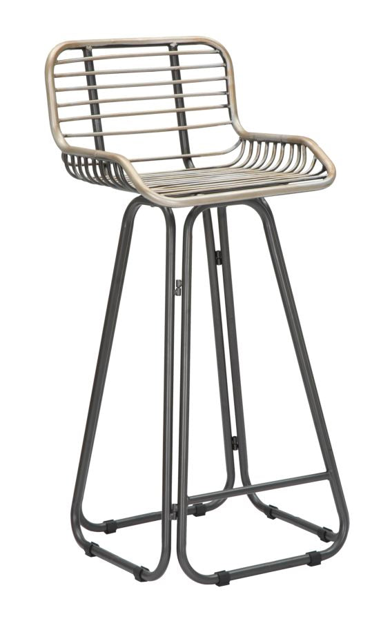 online Tabouret Dublin 45x45x102 cm en fer gris et vert