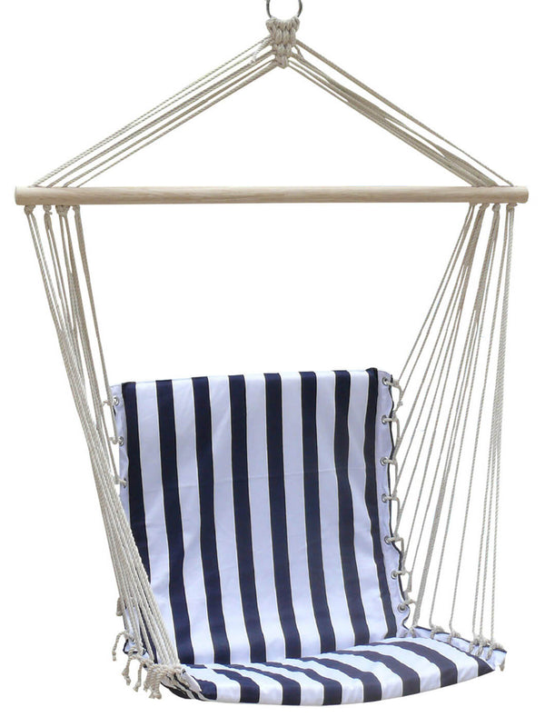 Hamac Chaise de Jardin en Tissu 100x50 cm 100Kg Bauer Bleu et Blanc sconto