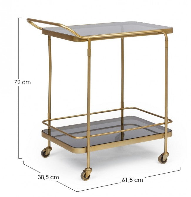 Carrello da Cucina 61,5x38,5x72h cm Orabel -2