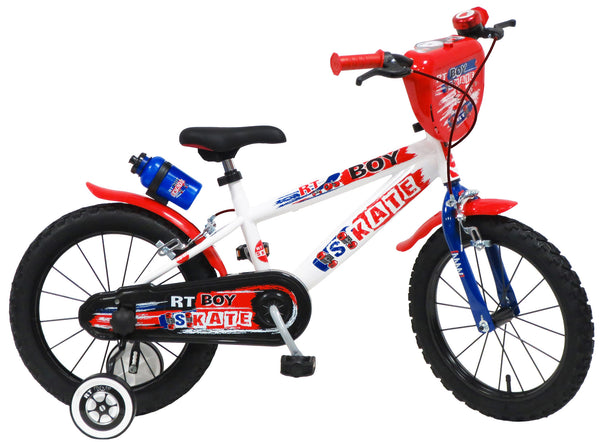 prezzo Vélo pour Enfant 16" 2 Freins Rt-Boy Skate Blanc