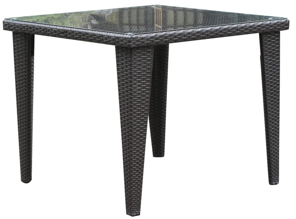 Bauer Mafalda Table basse de jardin en polyrotin marron 90x90x75 cm acquista