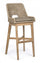 Tabouret de bar avec coussins 49x57x112h cm Hesperia Tortora