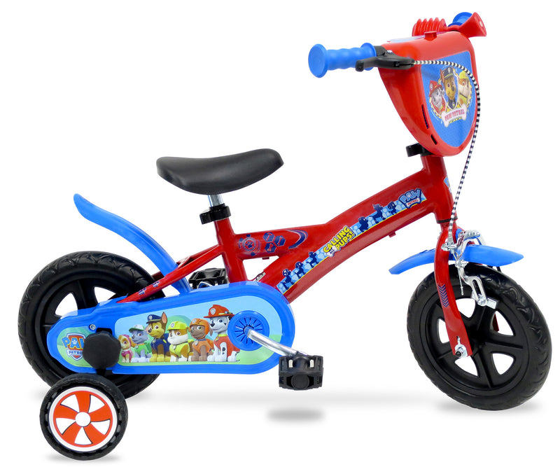 Bicicletta per Bambino 10" 1 Freno Gomme in EVA Paw Patrol Rossa-1