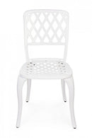 Set 2 Sedie da Giardino 44x46x89h cm Faenza Bianco -4