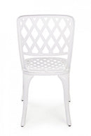 Set 2 Sedie da Giardino 44x46x89h cm Faenza Bianco -5