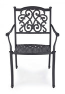 Set 4 Sedie da Giardino 65x60x92h cm con Braccioli Ivrea Antracite-4