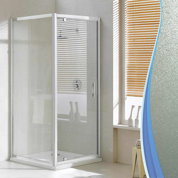 acquista Cabine de douche d'angle 70x75 cm 1 porte battante en cristal opaque 6mm H198 Fosterberg Aalborg Duo