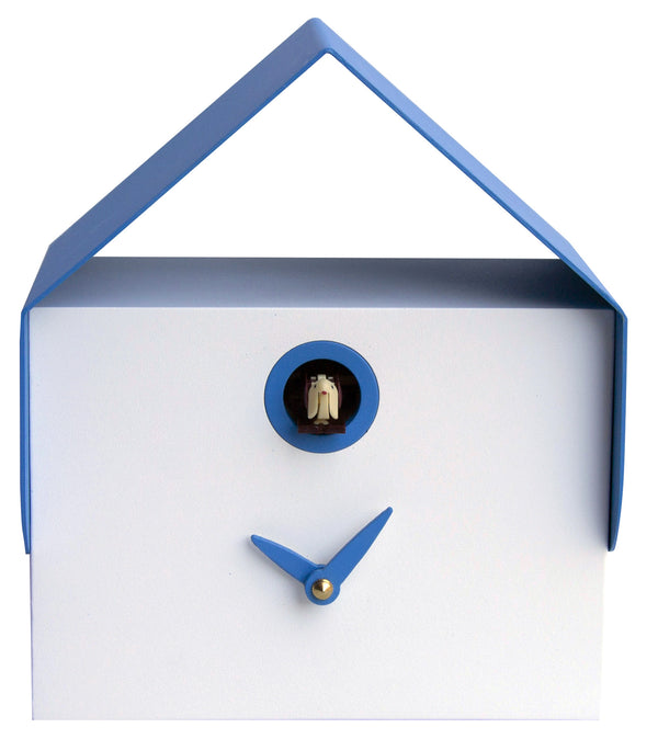 Horloge Coucou Murale et de Table 19,5x23x14 cm Pirondini Italia Dotto Blanc et Bleu online