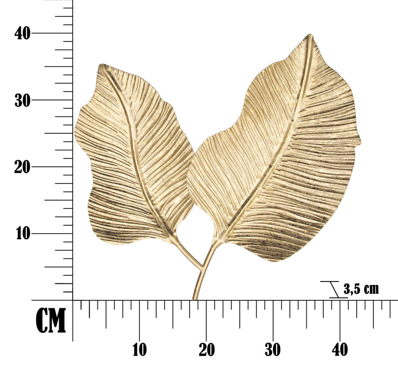 Svuota Tasche Double Leaf 38x3x39 cm in Ferro Oro-5