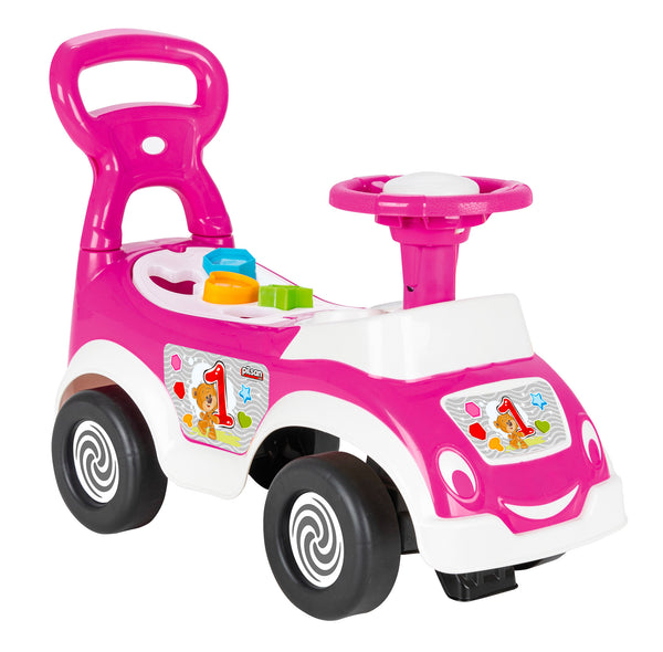 acquista Voiture porteur pour enfants 78x29,5x54 cm avec moules éclairs roses