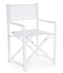 Set 2 Sedie Regista da Giardino 48x56x86h cm Taylor Bianco -2