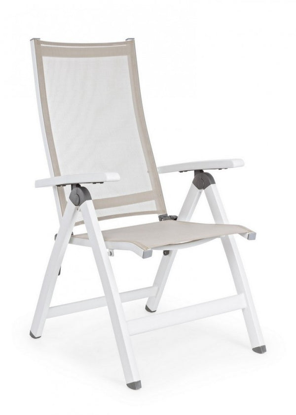 sconto Fauteuil inclinable 59x71x113h cm Cruise Blanc Gk50