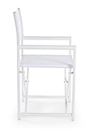 Set 2 Sedie Regista da Giardino 48x56x86h cm Taylor Bianco -5