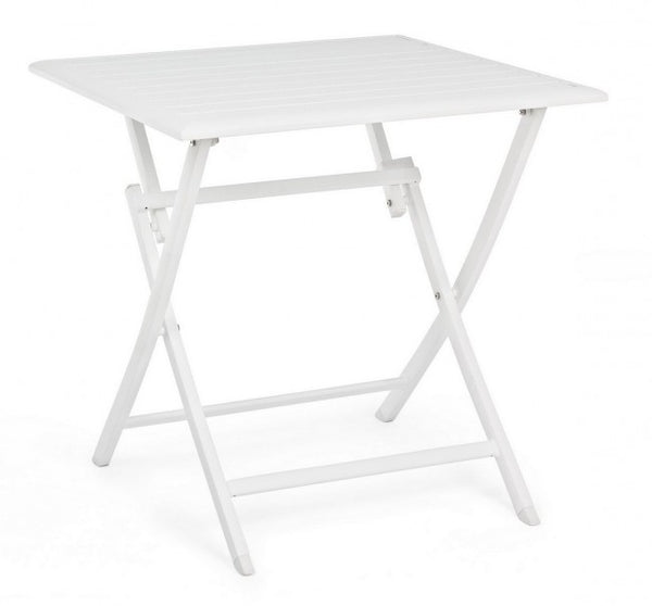 acquista Tavolo Pieghevole da Giardino 70x70x71h cm Elin Bianco