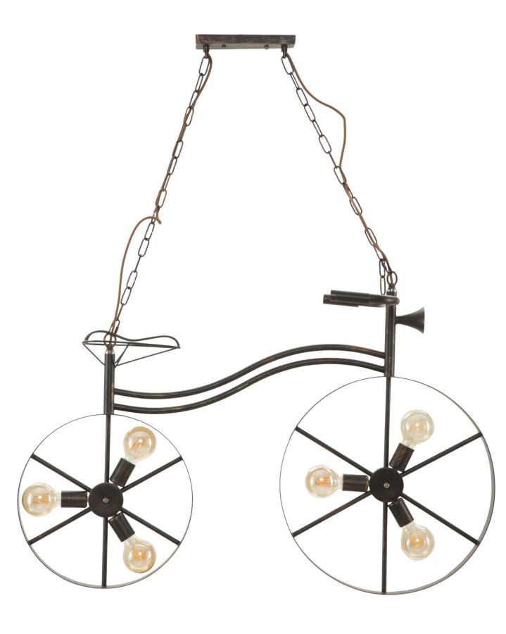 Lampadario Bicicletta 110x49x69 cm in Ferro-1