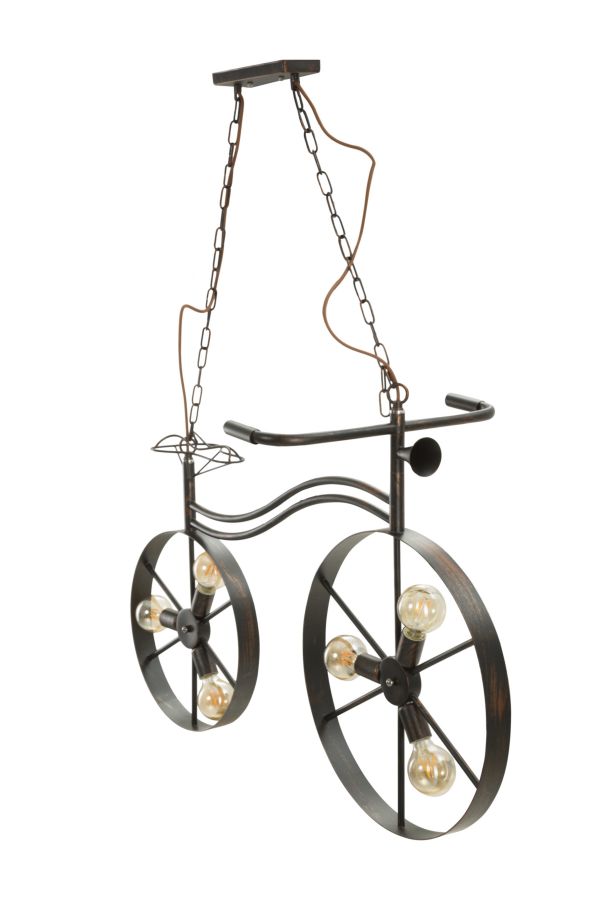 Lampadario Bicicletta 110x49x69 cm in Ferro-3