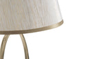 Lampada da Tavolo Glam Flush Ø24x47 cm in Ferro e Poliestere Oro e Crema-5